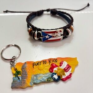 Puerto Rico 🇵🇷 flag Hand Made Bracelet UNISEX